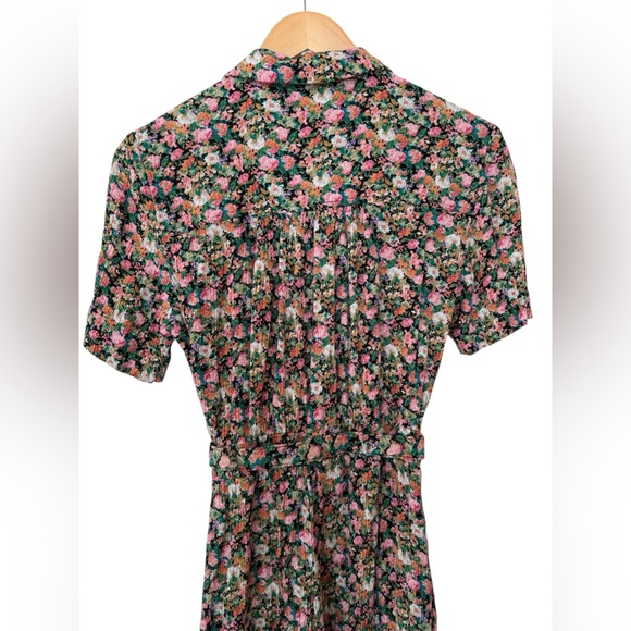 Vintage J.B. Wright Ltd Petites Floral Romper Belted Shorts Size 8 90s Summer - Picture 7 of 9